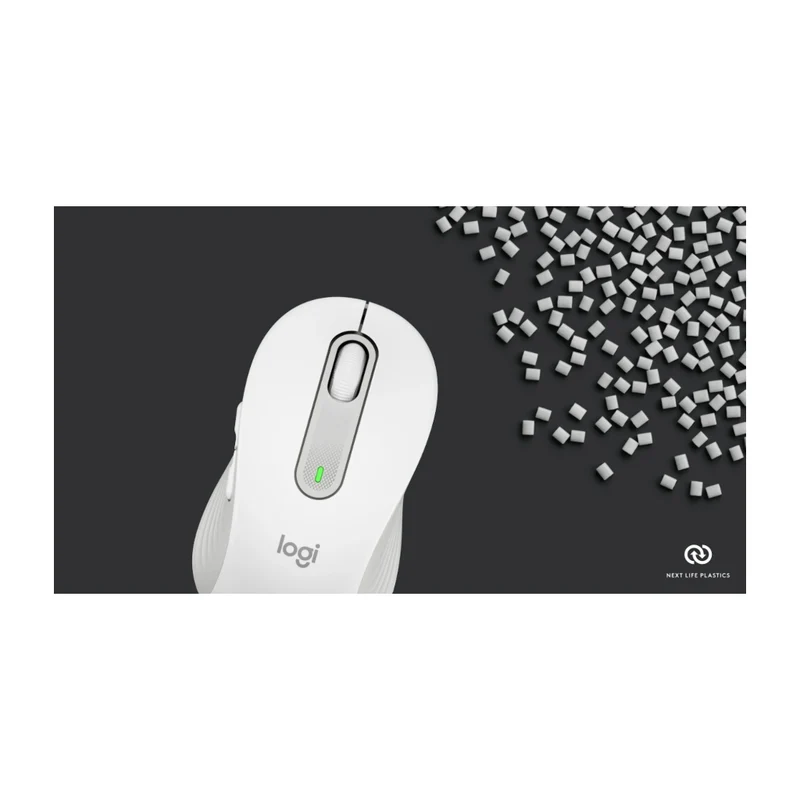 Logitech Mouse Inalámbrico Signature M650 Medium Off-White, 910-006252