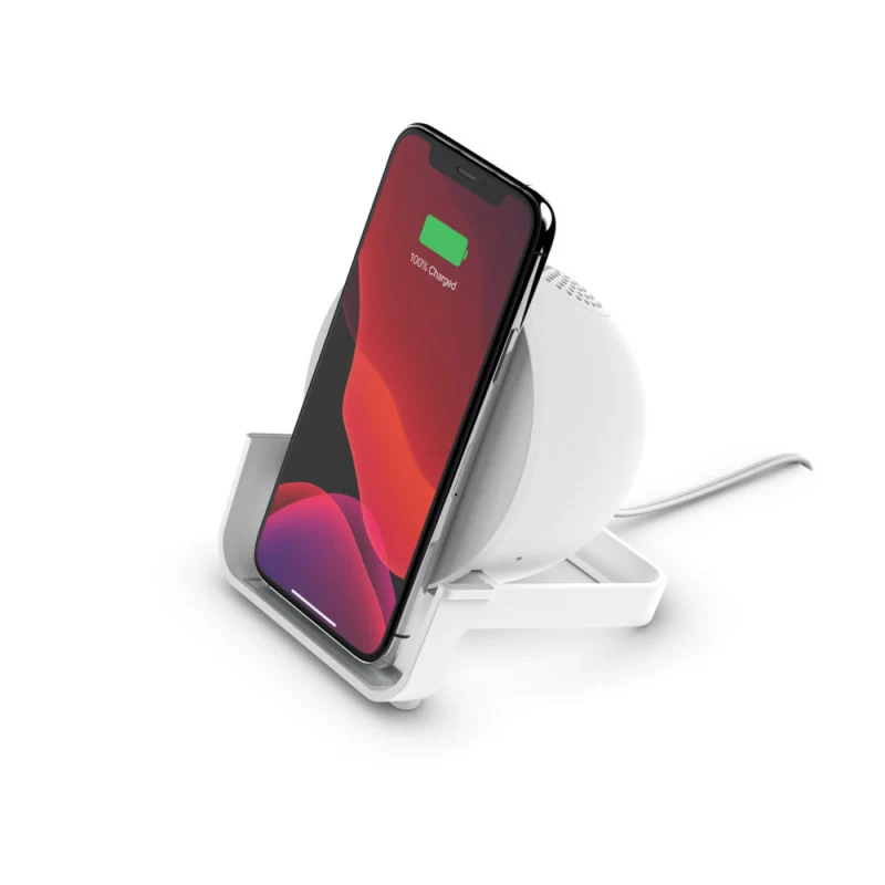 Supporto Di Ricarica Belkin Wireless 10w Con Altoparlante - Bianco