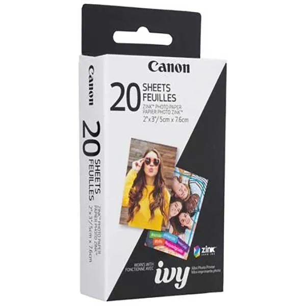 Canon - Fogli di Carta Fotografica ZINK (20 Fogli)