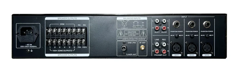GLEMM PAA 250DBZ6 Amplificatore 6 zone indipendenti 250W 4-8ohm o 70/100V