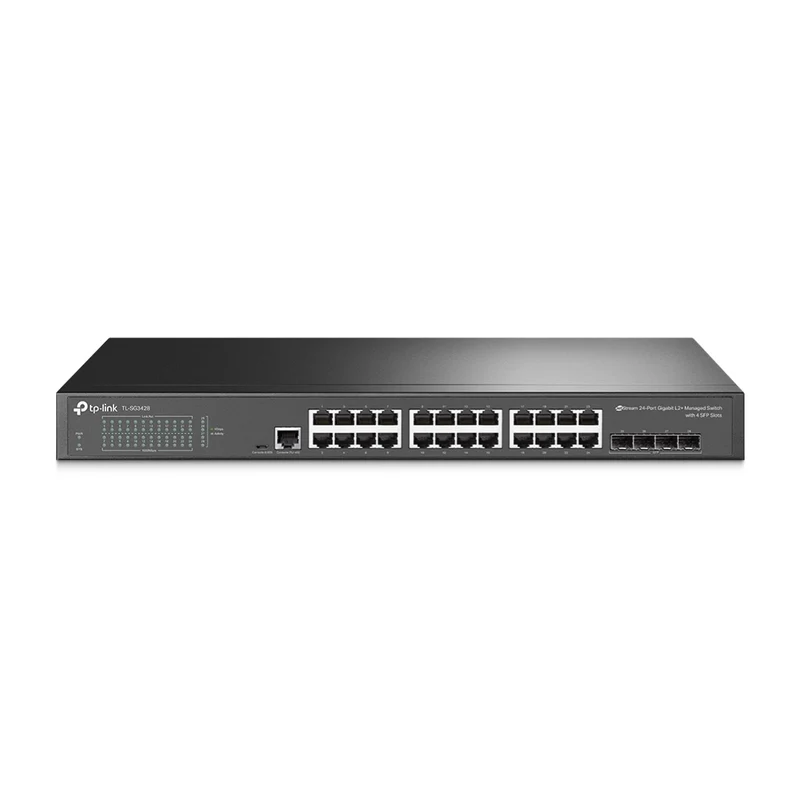 TP-Link Tapo Switch Administrado de 24 Puertos Omada JetStream L2 con 4 Ranuras, TL-SG3428