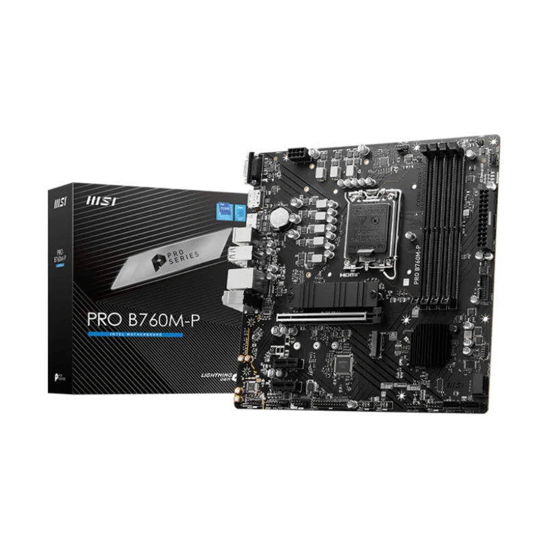 MSI Tarjeta Madre Pro B760M-P, 911-7E02-023