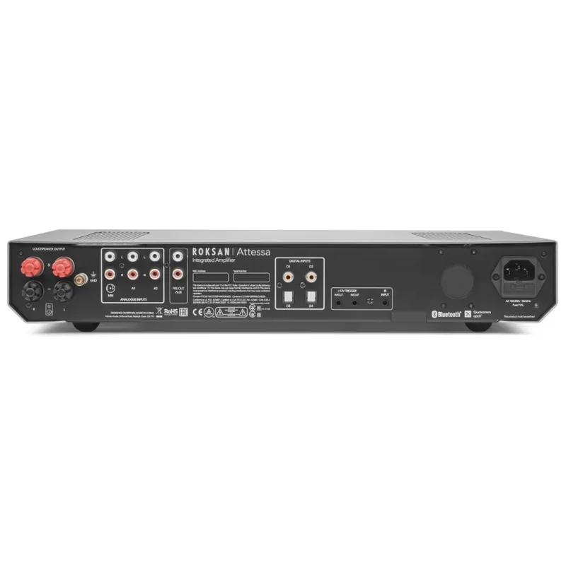 Roksan ATTESSA Amplificatore Integrato BLACK, 2 canali HIFI, 130W