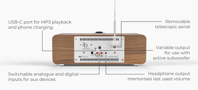 Ruark R3S Sistema audio da camera con cd, fm, dab+, aptx bluetooth