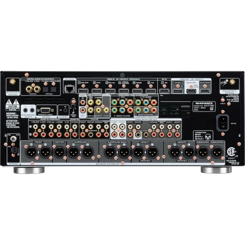 Marantz AV7706 Preamplificatore AV 11.2ch con Processore Video 8K Dolby Atmos
