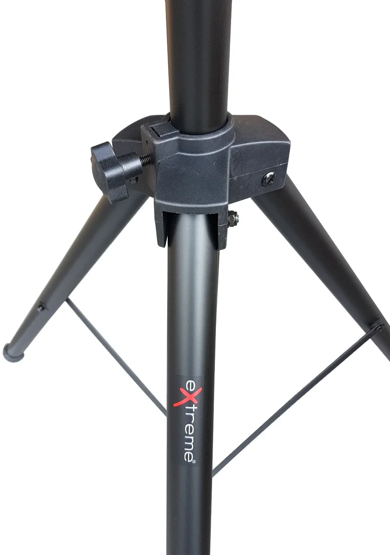 EXTREME SPEAKER STAND PROFESSIONALE SUPPORTO CASSE IN ACCIAIO TRASPORTO ALTEZZA REGOLABILE SISTEMA DI SICUREZZA IN ACCIAIO