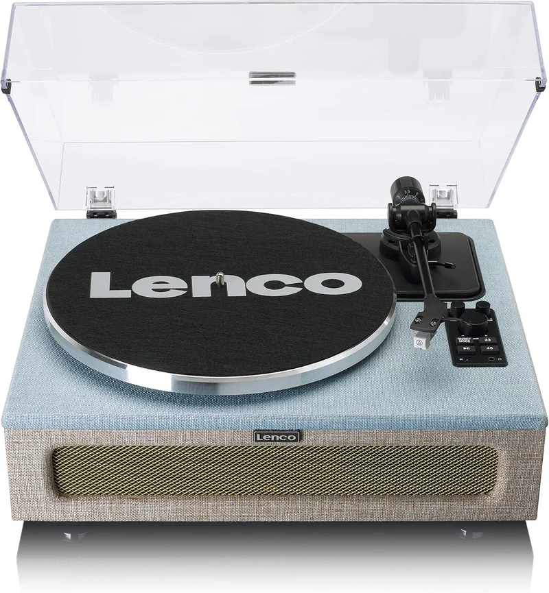 Lenco LS-440 Giradischi con 4 diffusori integrati Uscita RCA, uscita cuffie e Bluetooth