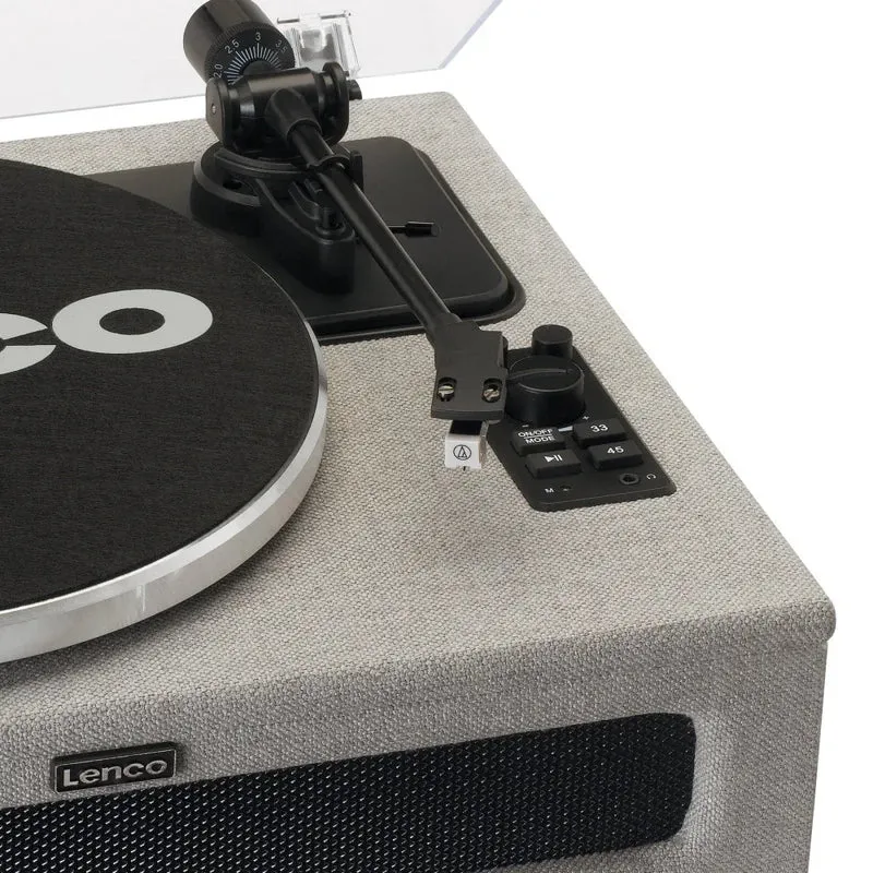 Lenco LS-440 Giradischi con 4 diffusori integrati Uscita RCA, uscita cuffie e Bluetooth