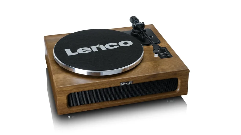Lenco LS-410 Giradischi con 4 diffusori integrati Uscita RCA, uscita cuffie jack 3.5 mm