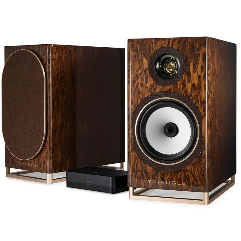 Triangle CAPELLA V1 Coppia diffusori attivi Wi-Fi Made in France Tecnologia WiSA, Hub stereo wireless 2.1