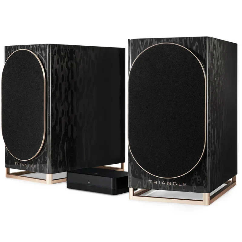 Triangle CAPELLA V1 Coppia diffusori attivi Wi-Fi Made in France Tecnologia WiSA, Hub stereo wireless 2.1
