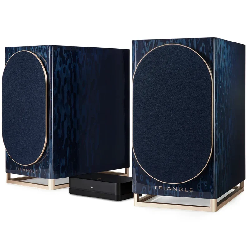 Triangle CAPELLA V1 Coppia diffusori attivi Wi-Fi Made in France Tecnologia WiSA, Hub stereo wireless 2.1