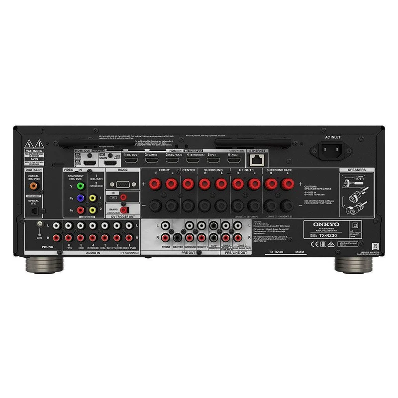 ONKYO TX-RZ30 Amplificatore integrato AV a 9.2 canali 8K/4K Ultra HD, prestazioni Audiophile