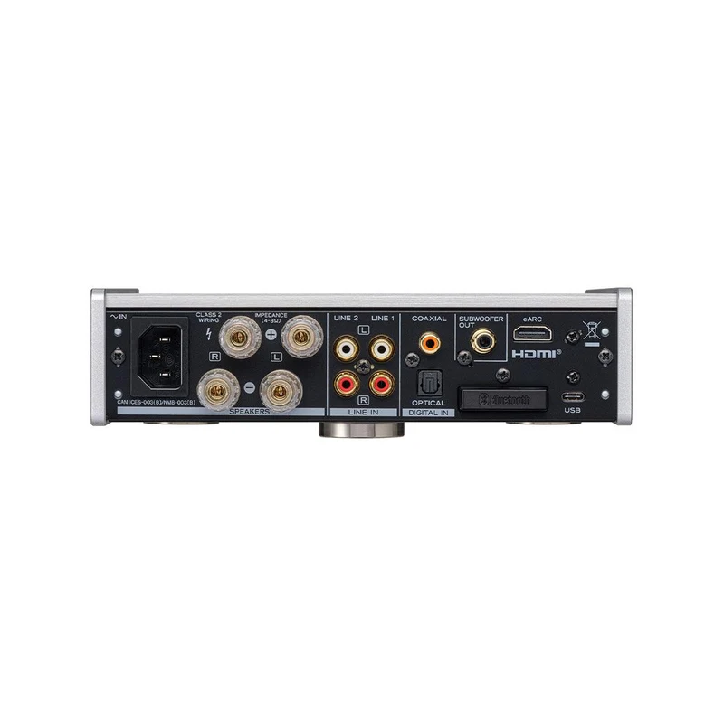 TEAC AI-303 SILVER Amplificatore con DAC, aptX™ HD e un ingresso audio USB, Hi-Res DSD256 e PCM 384/32