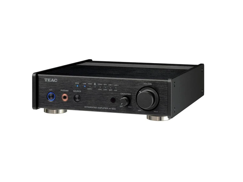 TEAC AI-303 BLACK Amplificatore con DAC, aptX™ HD e un ingresso audio USB, Hi-Res DSD256 e PCM 384/32