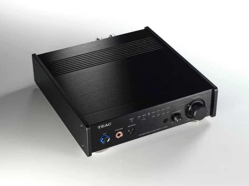 TEAC AI-303 BLACK Amplificatore con DAC, aptX™ HD e un ingresso audio USB, Hi-Res DSD256 e PCM 384/32