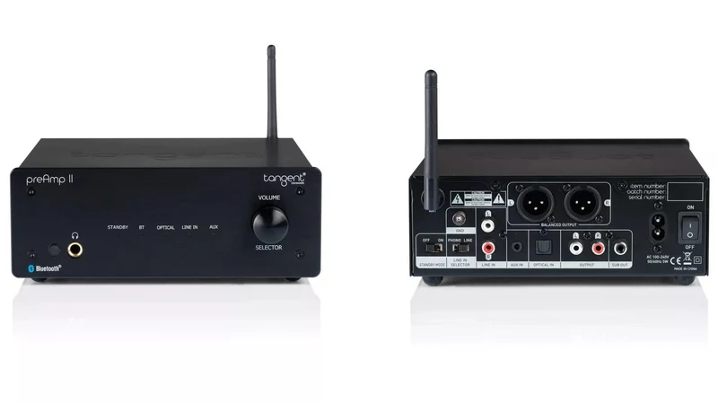 Tangent Pre Ampster II preamplificatore compatto - ingressi Bluetooth Aptx, Toslink ottico