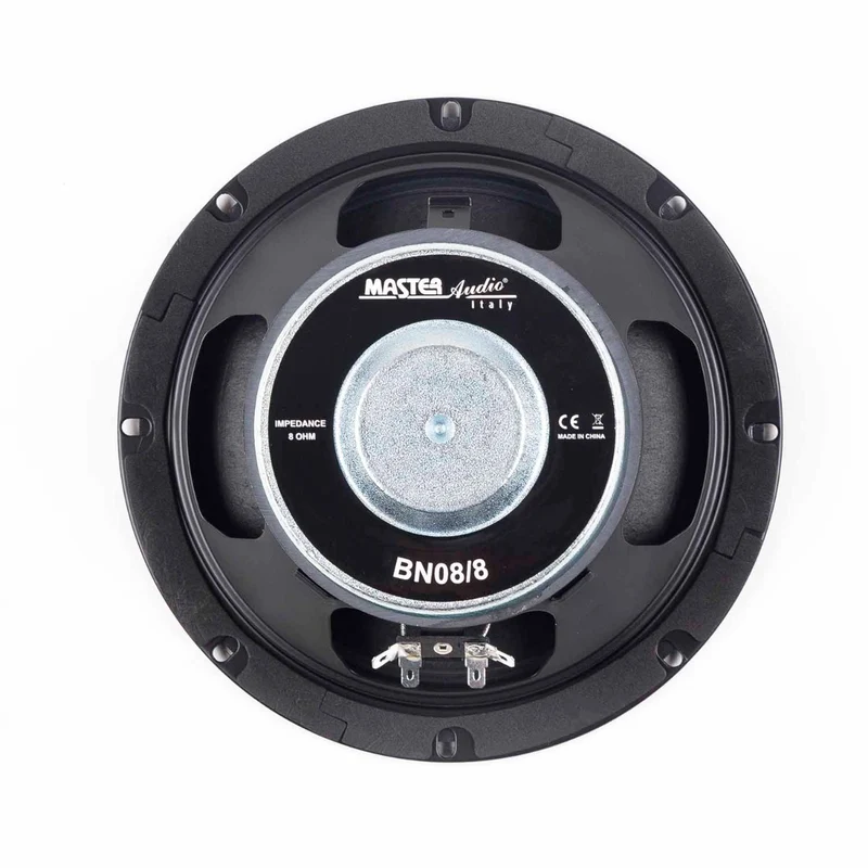 Master Audio BN08/4 Woofer professionale da 210 mm (8"), 4 ohm, 150W RMS, bordo in tela, cono in carta