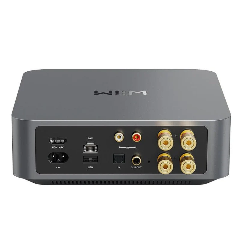 WiiM AMP Space Grey Amplificatore e streamer DLNA 2x100W, AirPlay 2, Bluetooth (bidirezionale)