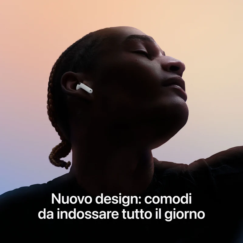 AirPods 4 con cancellazione attiva del rumore