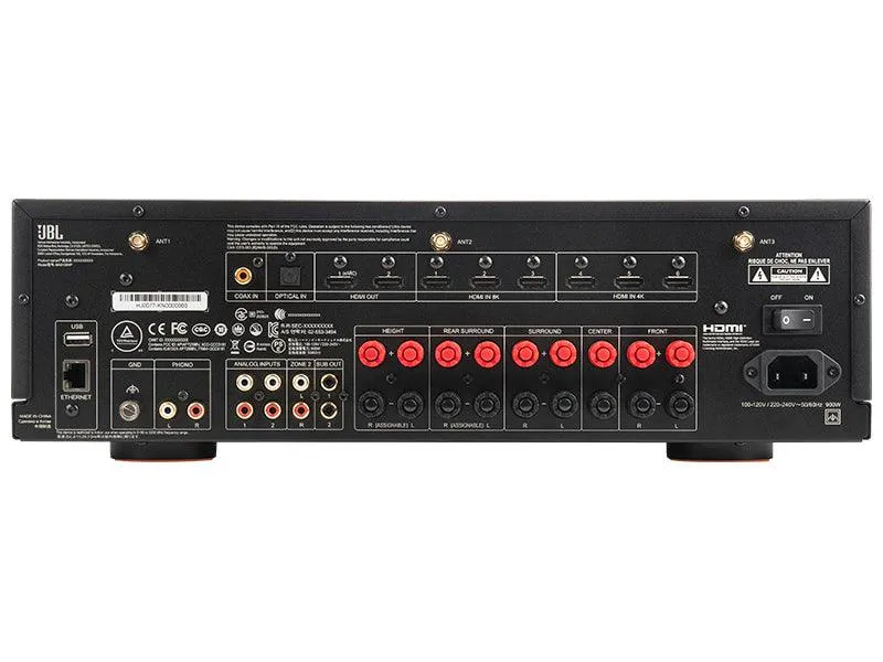 JBL MA9100HP WHITE Amplificatore A/V multicanale 9.2 da 9x140W, Bluetooth v5.3 APTX HD e Adaptive. 8K