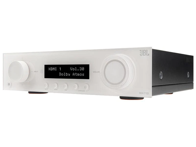 JBL MA710 WHITE Amplificatore A/V multicanale 7.2. Potenza 7x110W, Bluetooth v5.3 APTX HD e Adaptive. 8K