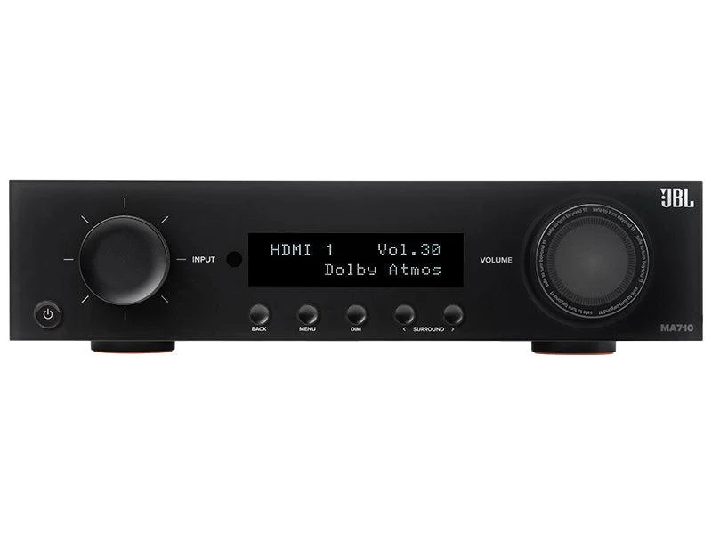 JBL MA710 Black Amplificatore A/V multicanale 7.2. Potenza 7x110W, Bluetooth v5.3 APTX HD e Adaptive. 8K
