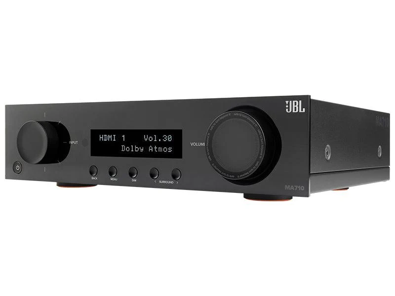 JBL MA710 Black Amplificatore A/V multicanale 7.2. Potenza 7x110W, Bluetooth v5.3 APTX HD e Adaptive. 8K