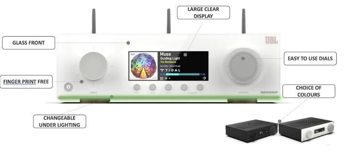JBL MA310 WHITE Amplificatore A/V multicanale 5.2. Potenza 5x60W su 8ohm in classe D