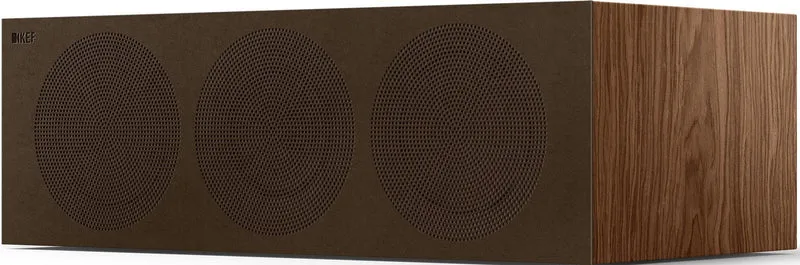 KEF R6C META WALNUT Canale centrale Home Cinema 3 vie bass reflex, UNI-Q tweeter