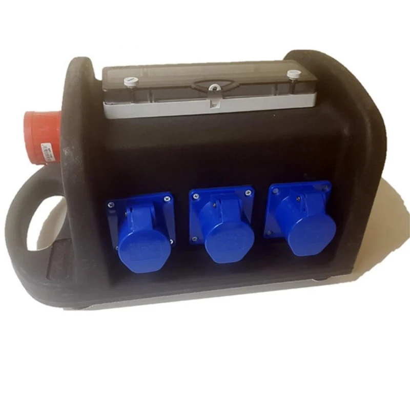 QUADRO CORRENTE POWERBOX TARTARUGA SPINA 32A 5P TRIFASE 6 PRESE CEE 16A 3P MONOFASE RILANCIO 32A PENTAPOLARE