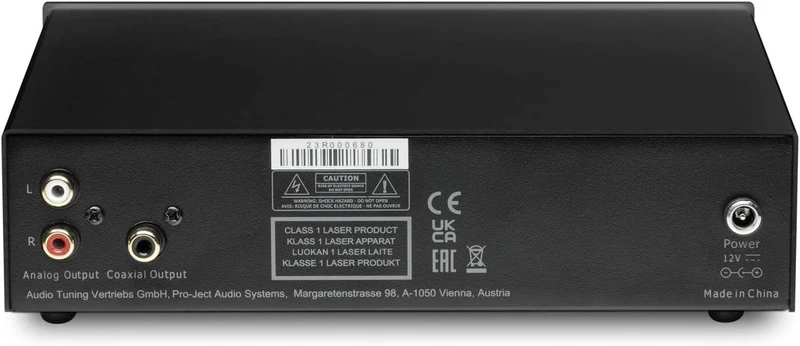 Pro-Ject CD BOX E SILVER Lettore di CD, supporta CD-DA, Convertitore DAC 24bit/192KHz