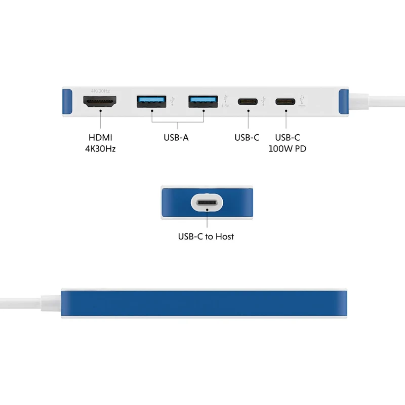 Targus Hub USB-C 3.2 Gen 1 de 5 Port HyperDrive Flex, HD4101BUGL