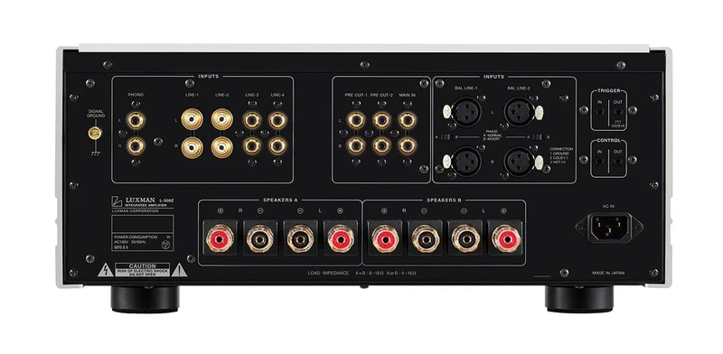 Luxman L-509Z Amplificatore integrato stereo Hi-End, potenza 120W x 2 su 8 ohm, nuovo circuito LIFES 1.0
