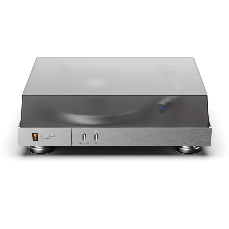 JBL TT350 Giradischi a trazione diretta in stile retrò, con braccio in alluminio ad S e testina Audio Technica VM95E
