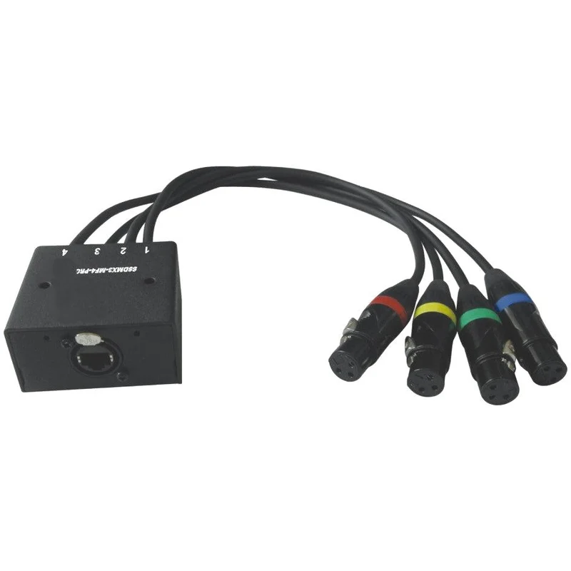 EXTREME SSDMX3-FX4-PRO-5FT EXTENDER DMX SU RJ45 CON 4 CONNETTORI XLR FEMMINA FRUSTA DA 1.5MT
