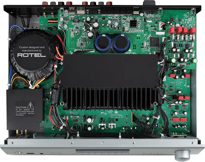 Rotel A-14 MKII SILVER Amplificatore Integrato Stereo 2 Canali 80 Watt, PC-USB Con MQA