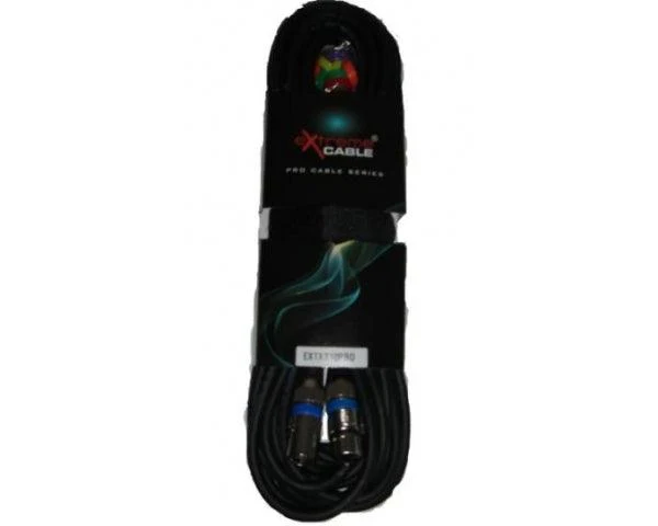 EXTREME CAVO MICROFONO/CASSE 10 METRI 1 CONNETTORE XLR MASCHIO 1 FEMMINA + STRAP + 12 ANELLINI CAVO MICROFONICO 6.5MM CONNETTORI SMONTABILI METALLO ANTISCIVOLO