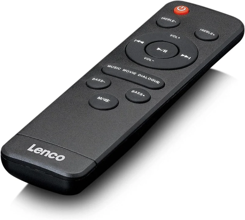 LENCO SBW-801BK Soundbar con subwoofer wireless Bluetooth, DSP e HDMI