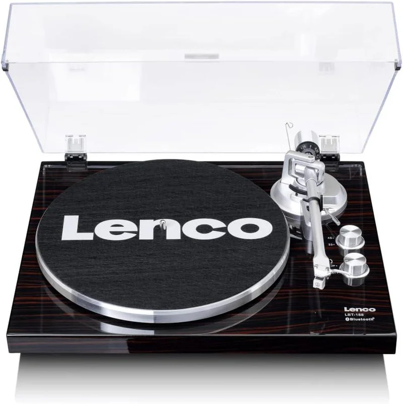 LENCO LBT-188 Giradischi slim con Bluetooth,Porta USB per connessione a PC