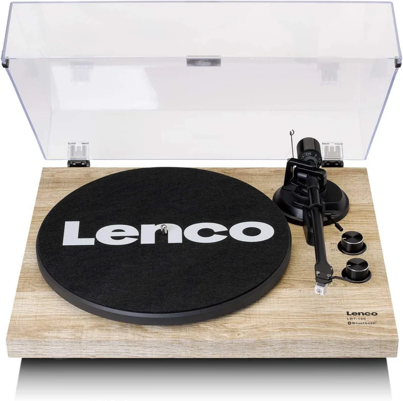 LENCO LBT-188 Giradischi slim con Bluetooth,Porta USB per connessione a PC
