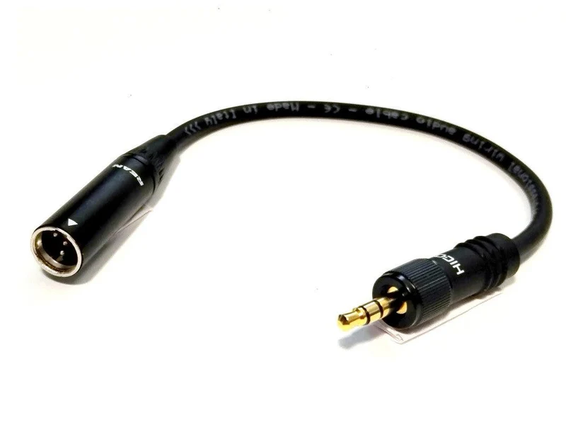 EXTREME CAVO ADATTATORE DA SHURE TQG MINI CANNON 4 POLI NEUTRIK REAN MASCHIO A MINI JACK 3.5 SENNHEISER EW MASCHIO