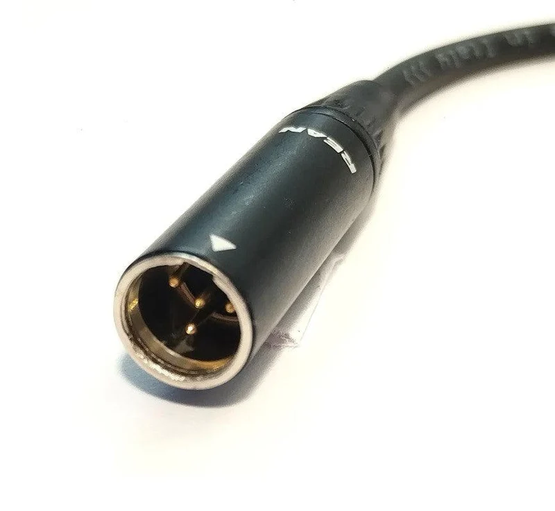 EXTREME CAVO ADATTATORE DA SHURE TQG MINI CANNON 4 POLI NEUTRIK REAN MASCHIO A MINI JACK 3.5 SENNHEISER EW MASCHIO