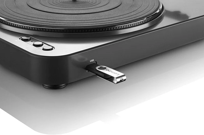 Lenco L-85 Giradischi con convertitore da vinile a USB, Preamplificatore stereo integrato