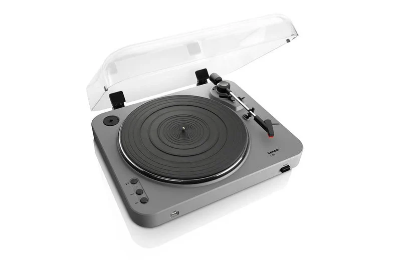 Lenco L-85 Giradischi con convertitore da vinile a USB, Preamplificatore stereo integrato