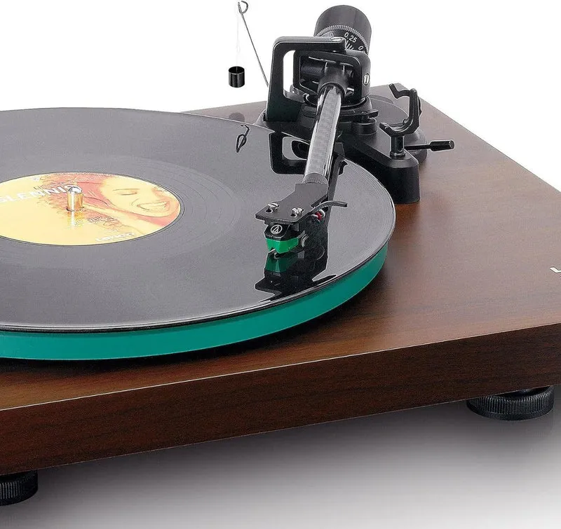 Lenco LBT-225WA Giradischi con Bluetooth 5.3, Piatto in vetro, Testina Audio Technica AT-VM95E