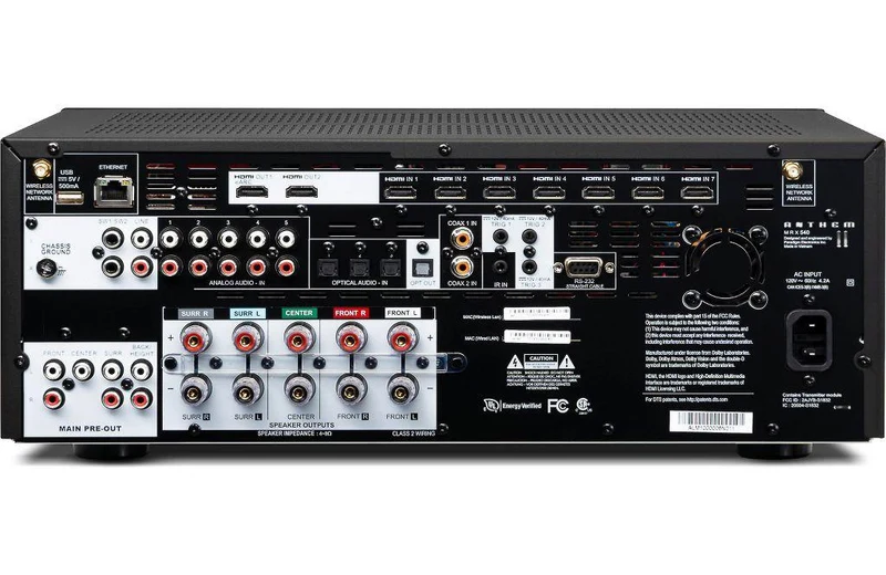 ANTHEM MRX540 8K Sintoamplificatore A/V 7.2 canali 5x100W, Bluetooth 4.2, Airplay2, WiFi e Ethernet, 8K Ultra HD