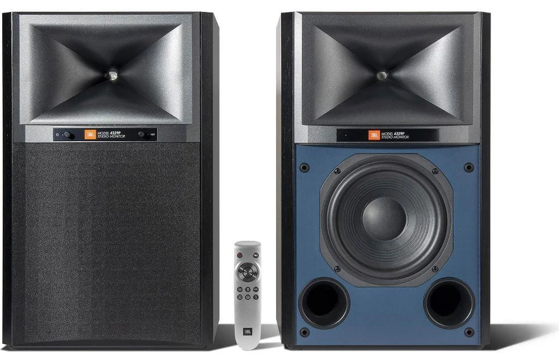 JBL 4329P Diffusori amplificati da stand a 2 vie in bass reflex 600W, Woofer da 20cm