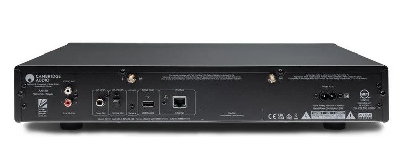 Cambridge Audio AXN10 Streamer di rete ESS SABRE ES9033Q DAC 768 KHz 32 bit PCM e DSD512