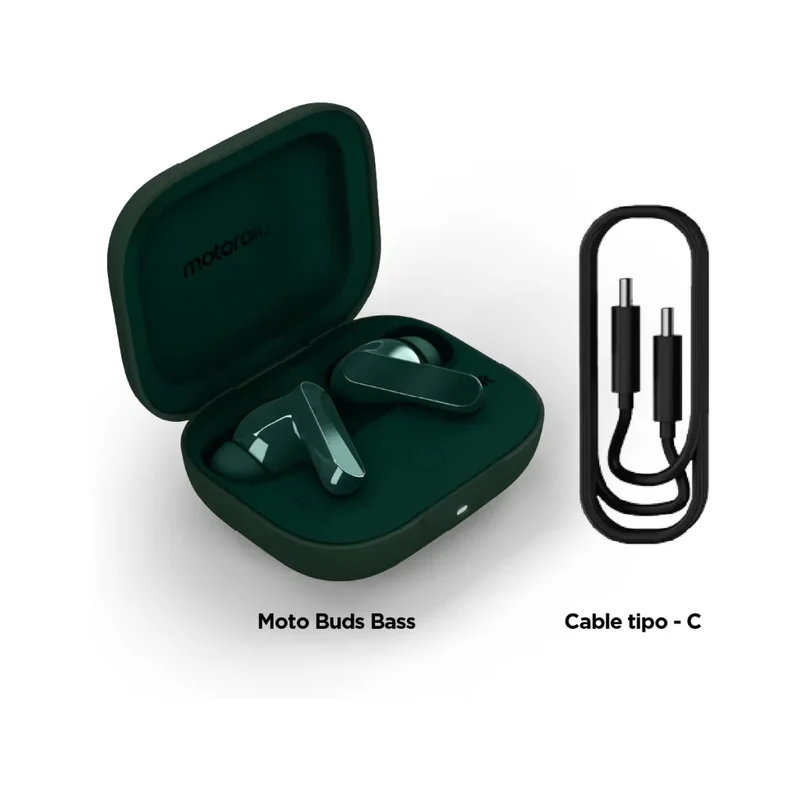Motorola Audífonos Inalámbricos True Wireless Moto Buds Bass